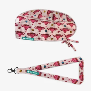 Gorro Quirúrgico y Lanyard Gine Pelo Largo
