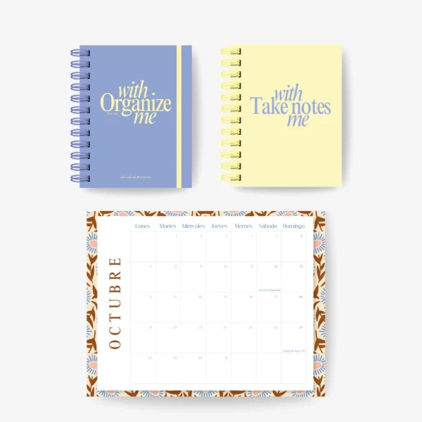 Pack Agenda Escolar 2025/26 + Libreta A5 + Planners A3