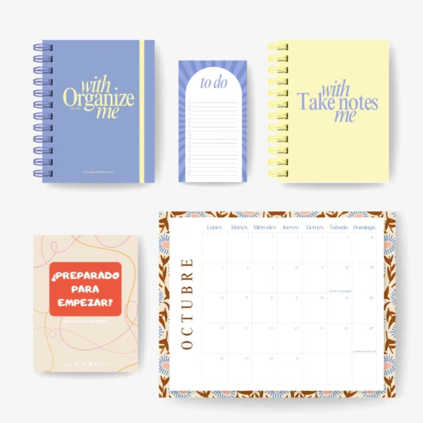 Pack Completo Ana Blanchu 2025/26 | Agenda + Planners A3 + Libreta + To Do List + Frasendario