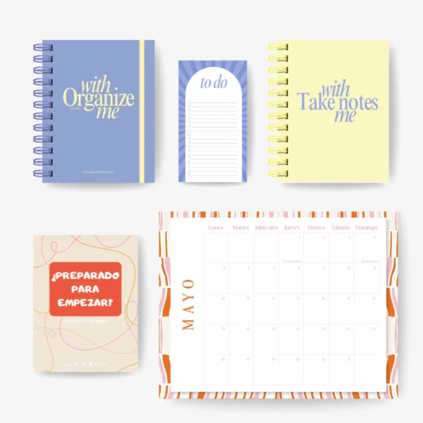 Pack Agenda Escolar 2025/26 + Libreta A5 + Planners A4
