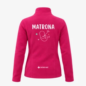 Forro polar de matrona fucsia YATRO HAT, vista posterior